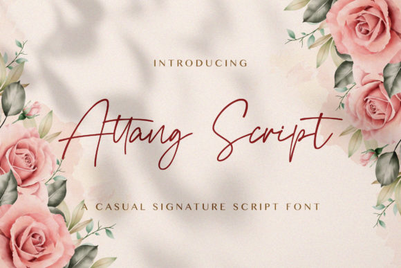 Attang Script: Crafting Elegance with a Modern Script Font