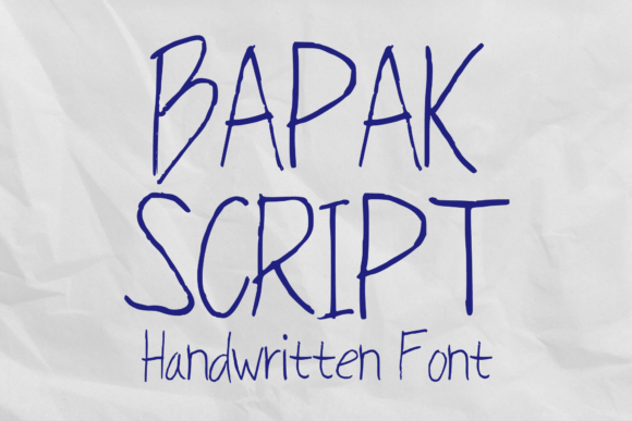 Bapak Script: A Versatile Handwritten Font for Modern Design