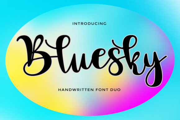 Bluesky Script: A Modern Handwritten Font for Designers