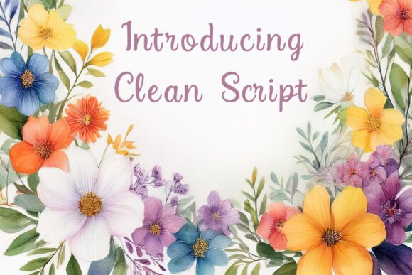 Clean Script: The Modern Script Font for Creative Projects
