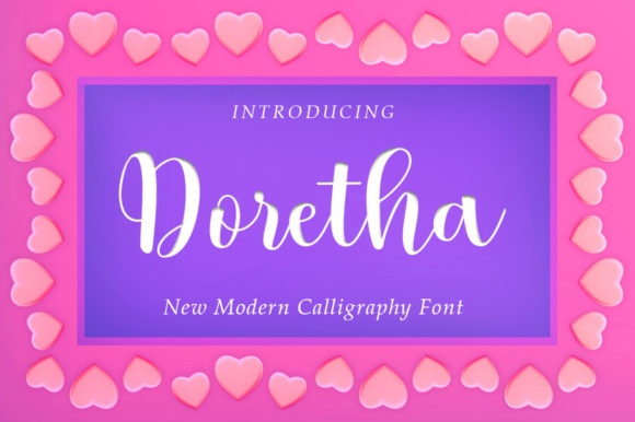 Doretha Script: The Sweet Calligraphy Font for Luxury Designs