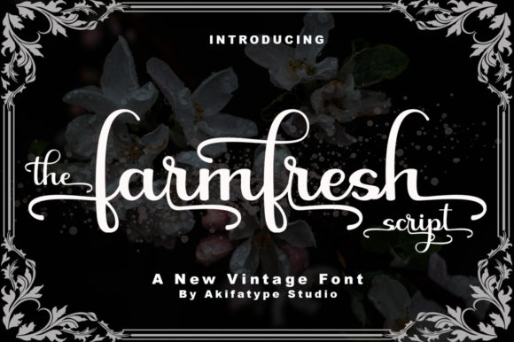 Farmfresh Script: Bold Vintage Charm for Your Brand