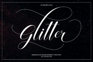 Glitter Script: Elevating Designs with Bold Handwritten Swashes
