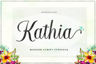 Kathia Script: A Modern Calligraphy Font for Elegant Branding