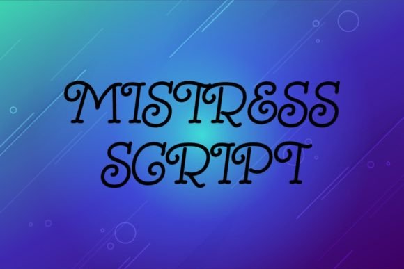 Mistress Script: An Elegant Handwritten Font for Modern Design