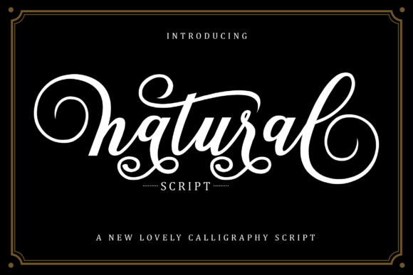 Natural Script: A Modern Font for Elegant Designs