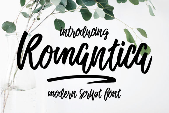 Romantica Script: A Modern Font with a Feminine, Elegant Vibe