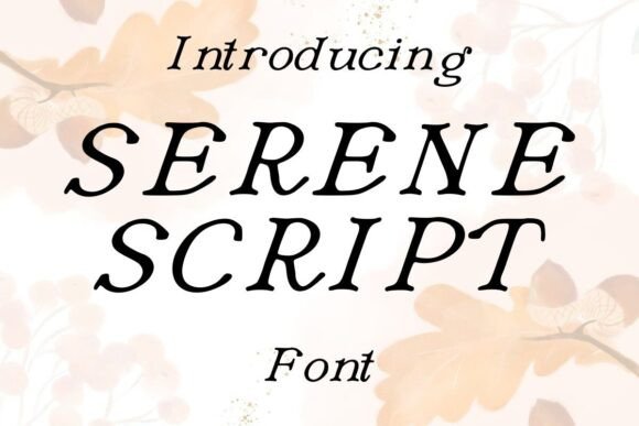 Serene Script: Adding a Touch of Grace to Your Projects