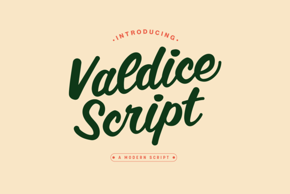 Valdice Script: Command Attention with a Bold Typeface